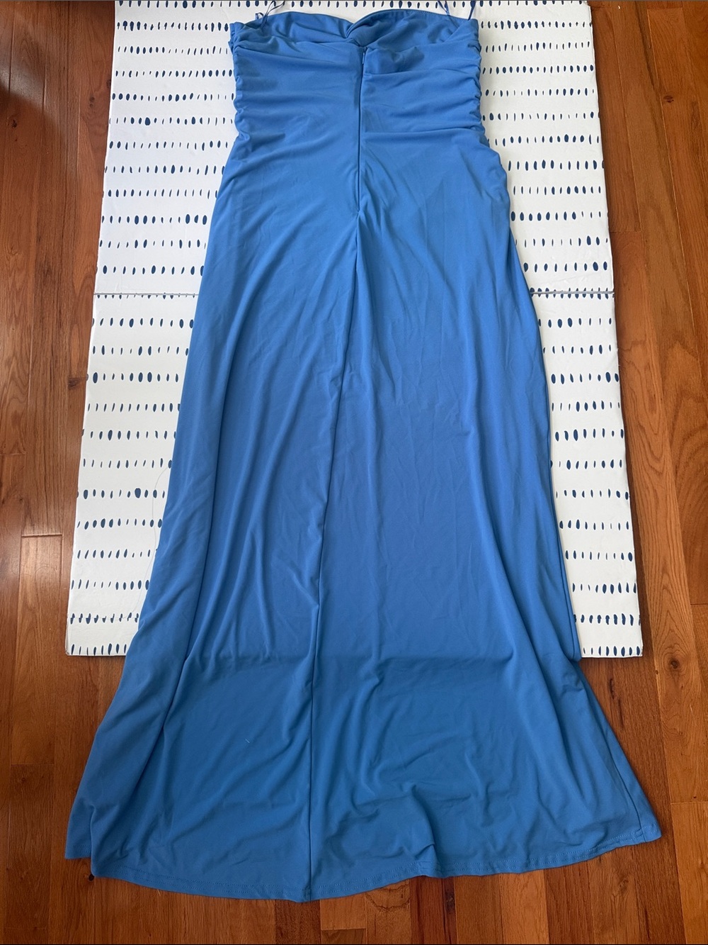 Zara Strapless Cutout Blue Maxi Dress 3152/367 - Picture 7 of 7